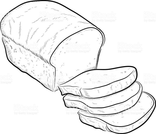 Хлебобулочные изделия карандашом