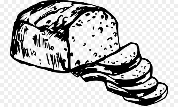 Раскраска Буханка хлеба для детей