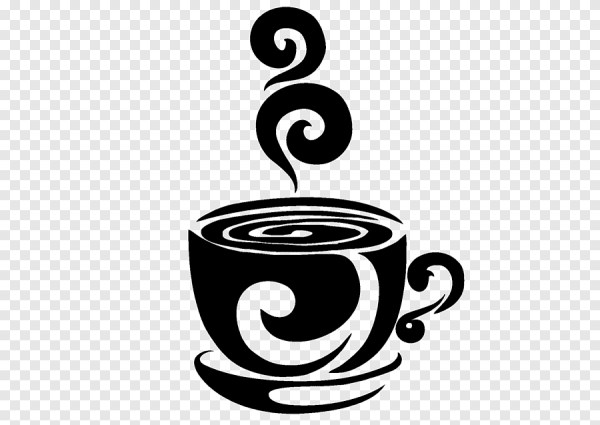 Трафарет чашка кофе