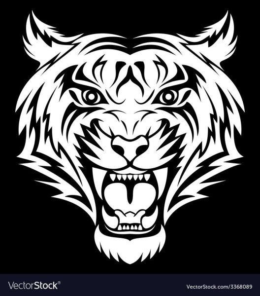 Тигр силуэт