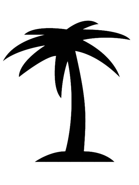 Пальма трафарет