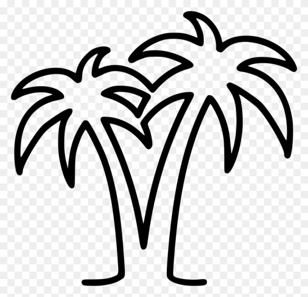 Пальма контур
