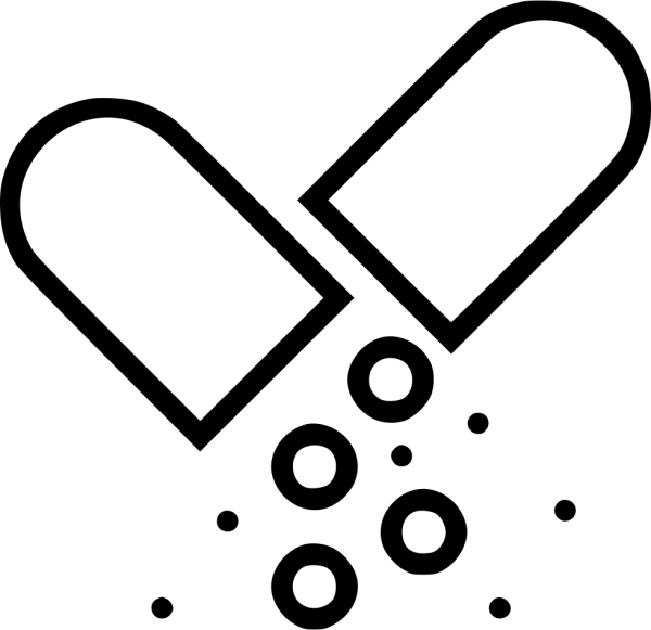 Таблетки вектор чб