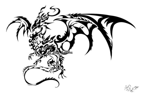 Стилизованный дракон