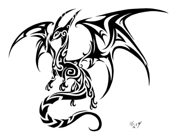 Схематичное изображение дракона