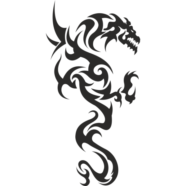 Дракон тату эскиз