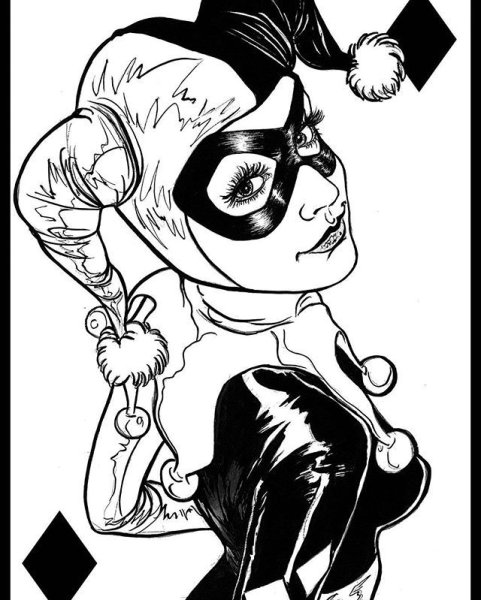 Тату Харли Квинн эскизы