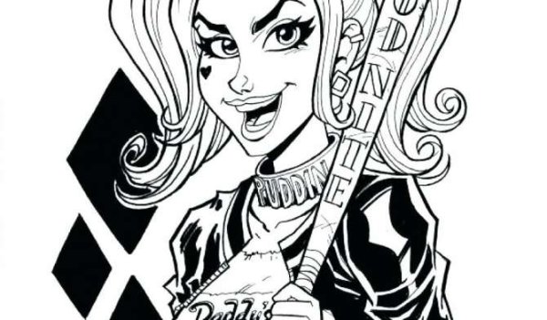 Джокер из Харли Квинн раскраска