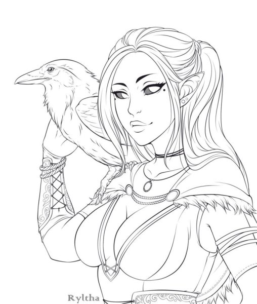 Раскраски фэнтези