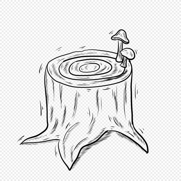 Пенек для срисовывания