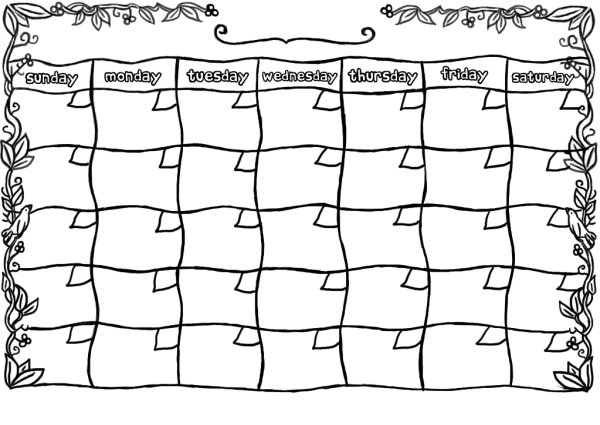 Календарь рисунок