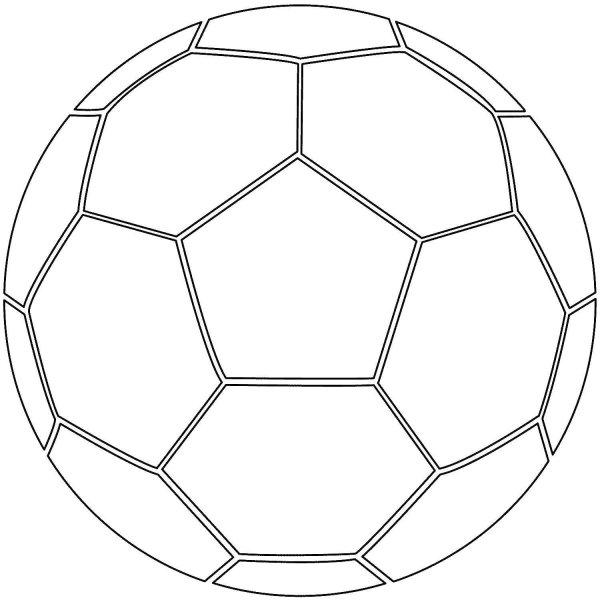 Футбольный мяч раскраска