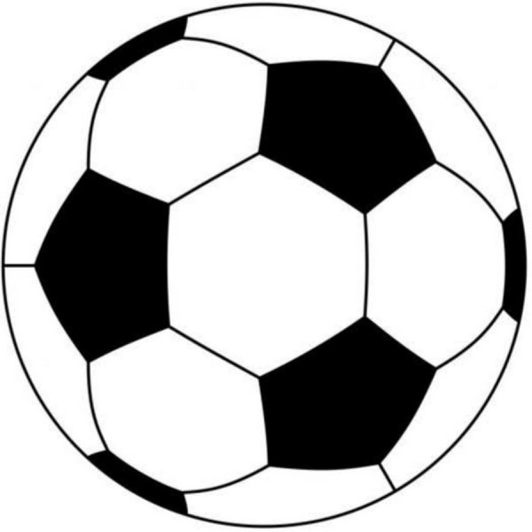 Футбольный мяч контур