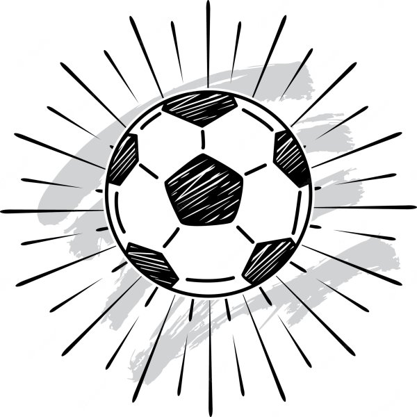 Футбольный мяч черно белый