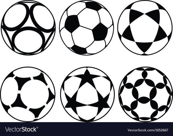 Красивый футбольный мяч рисунок