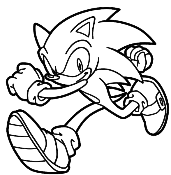 Соник раскраска супер Соник