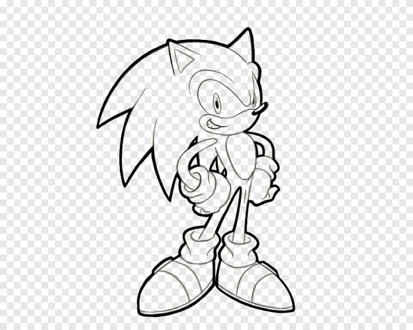 Раскраска Соник и классический Соник