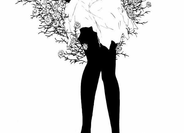 Черно белые лилии