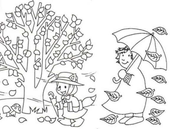 Раскраска пейзаж