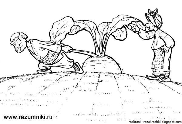 Свекла раскраска для детей