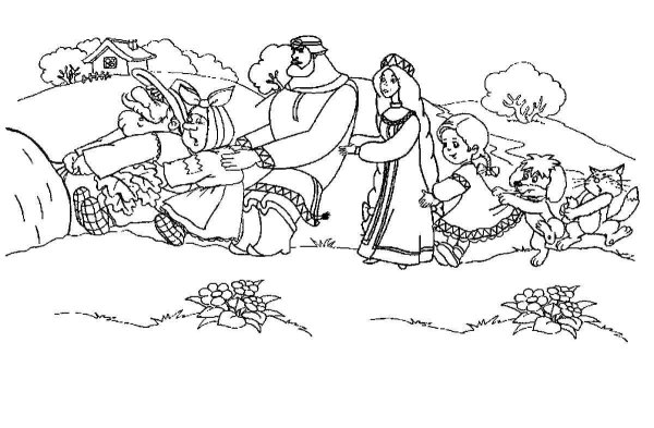 Сказки-раскраски. Репка