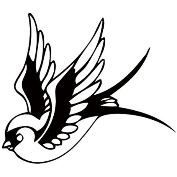 Ласточка олдскул эскиз