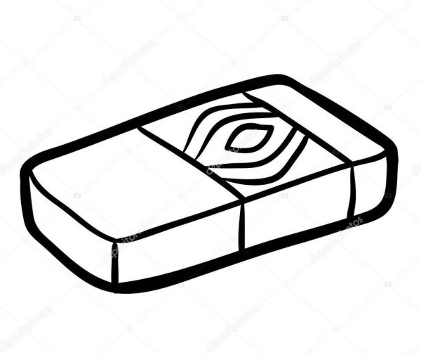 Ластик для рисования раскраска для детей