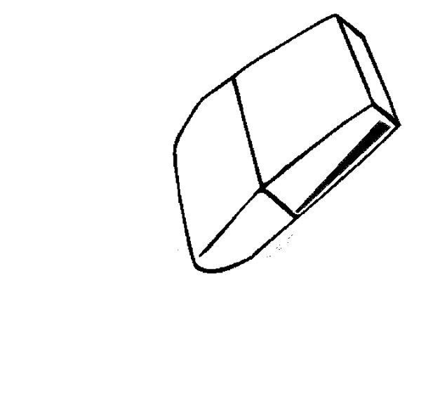 Технический рисунок ластика