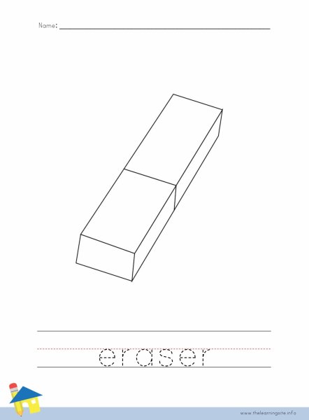 Ластик раскраска