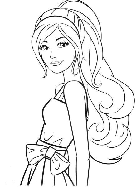 Барби рисунок