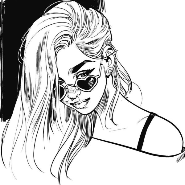 Черно белые рисунки