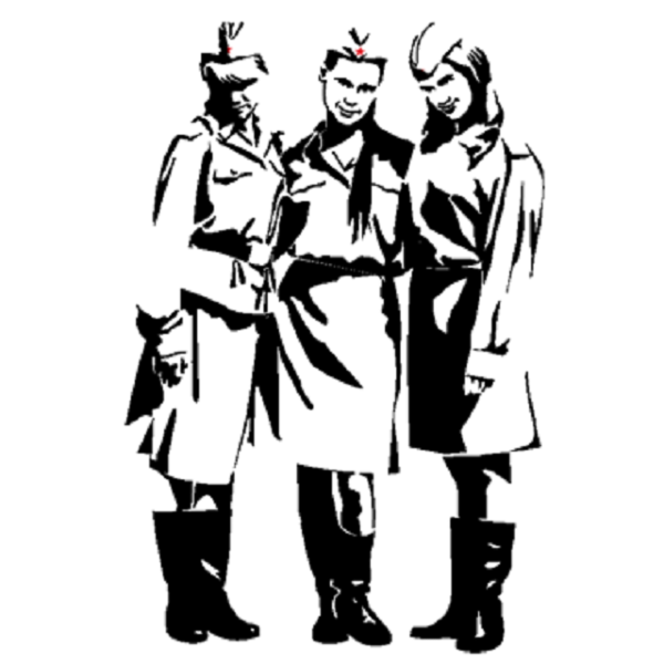 Силуэт советского солдата