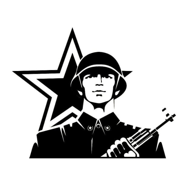 Трафареты к 9 мая