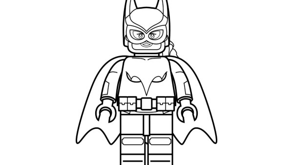 Бэтмен лего человечек раскраска