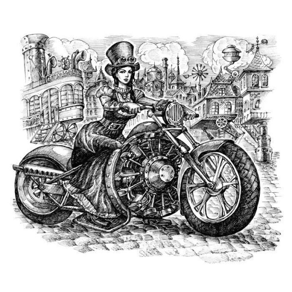 Гравюры в стиле стимпанк