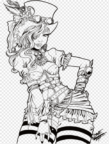 Раскраска стимпанк