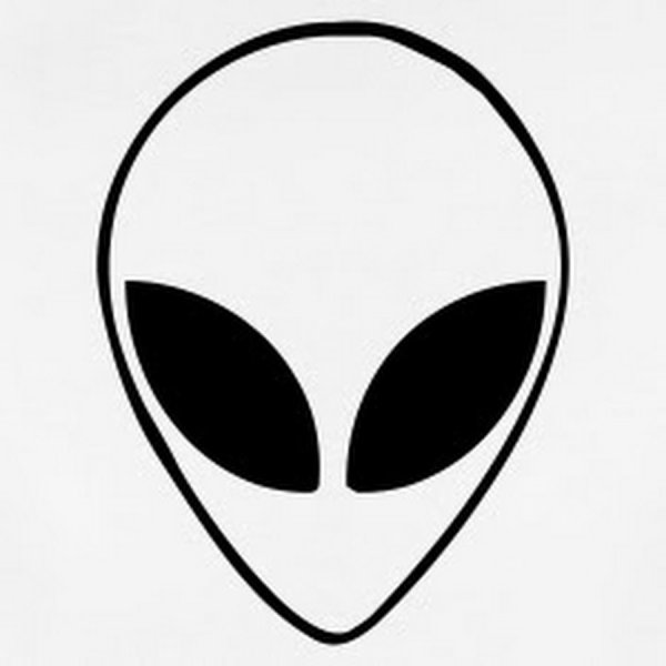 Инопланетянин черно белый