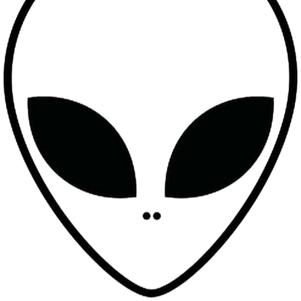 Голова инопланетянина эскиз