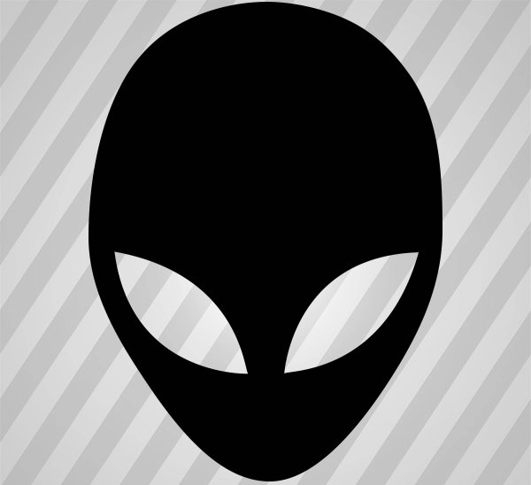 Голова инопланетянина эскиз