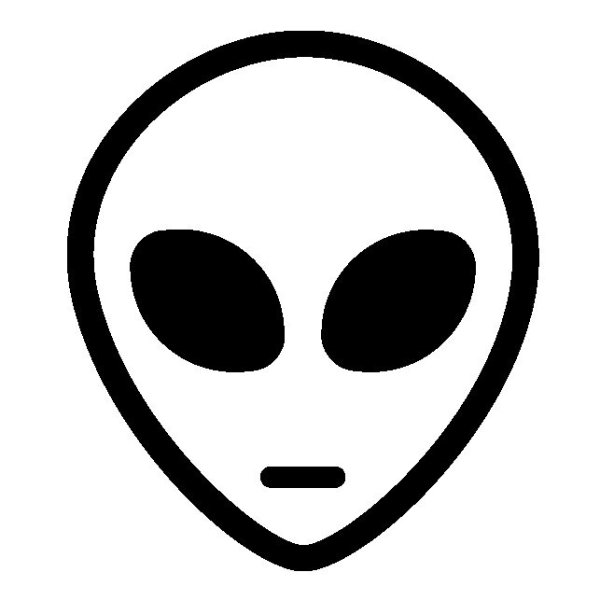 Пиктограмма голова инопланетянина