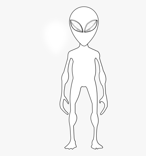 Инопланетянин раскраска