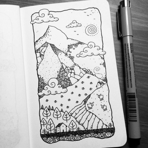 Рисунки для скетчбука