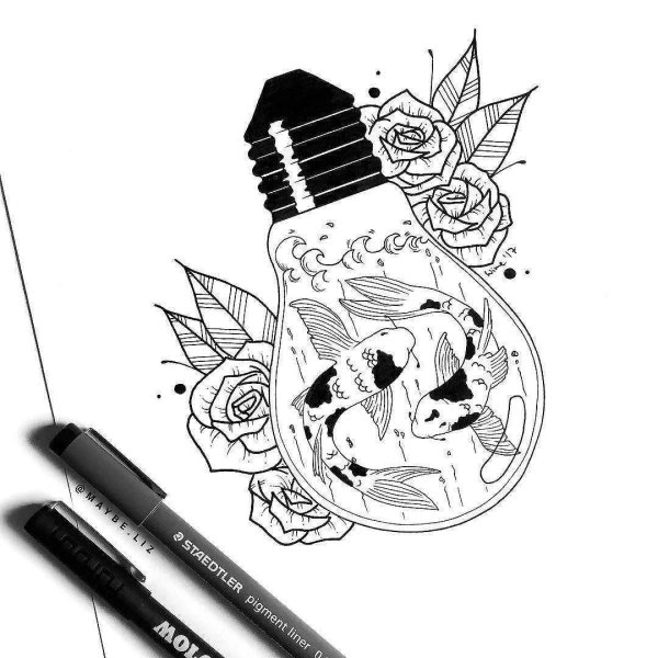 Рисунки для скетчбука в стиле tumblr