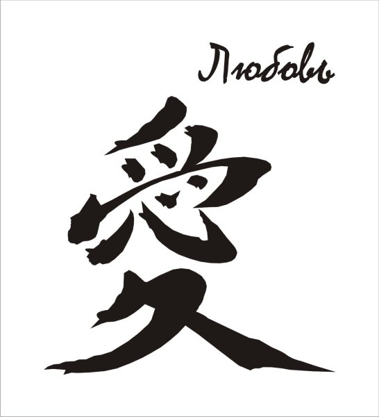 Иероглифы счастье любовь удача