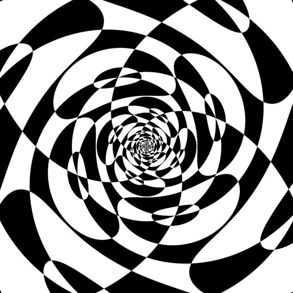 Черно белая спираль