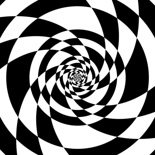 Оптические иллюзии черно белые