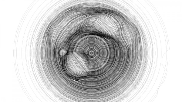 Черно белая спираль