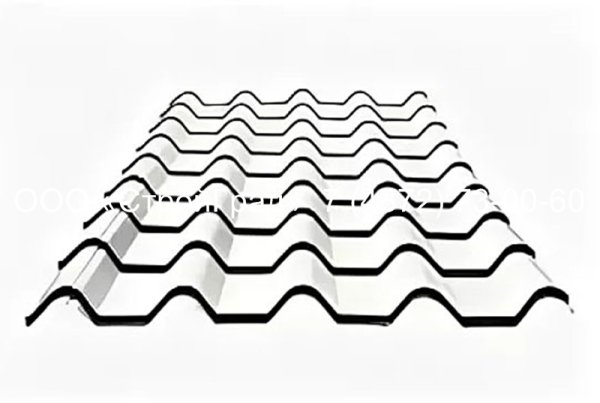 Металлочерепица Weckman (Векман) Adeline 0,45 мм, полиэстер rr37