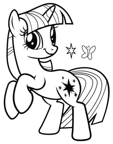 Май лит Поли раскраски Искорка