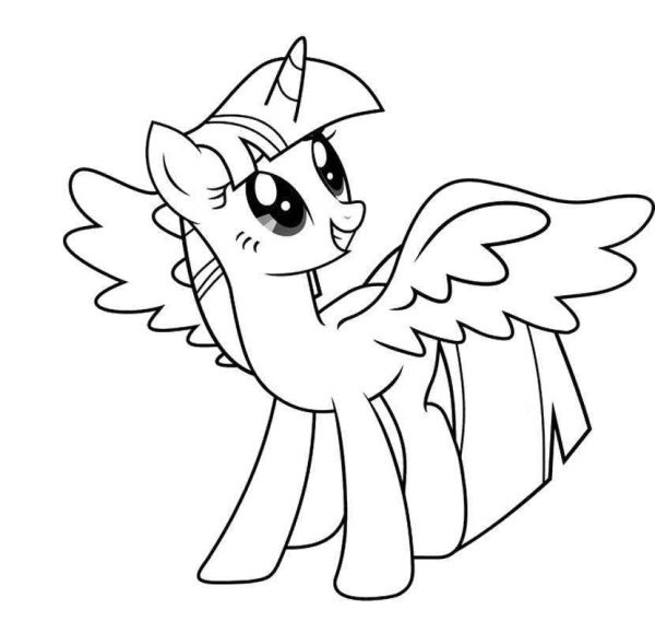 Раскраски пони Твайлайт Спаркл принцесса